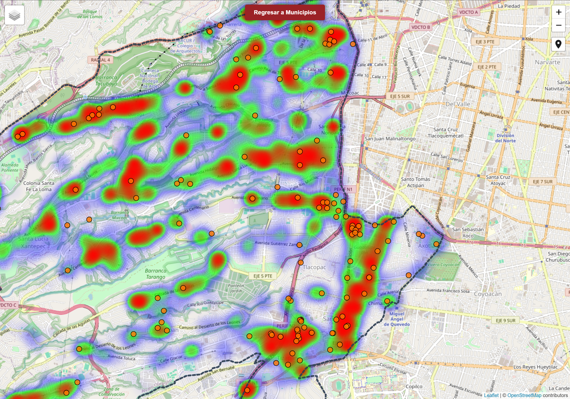 Mapa de Unidades Económicas